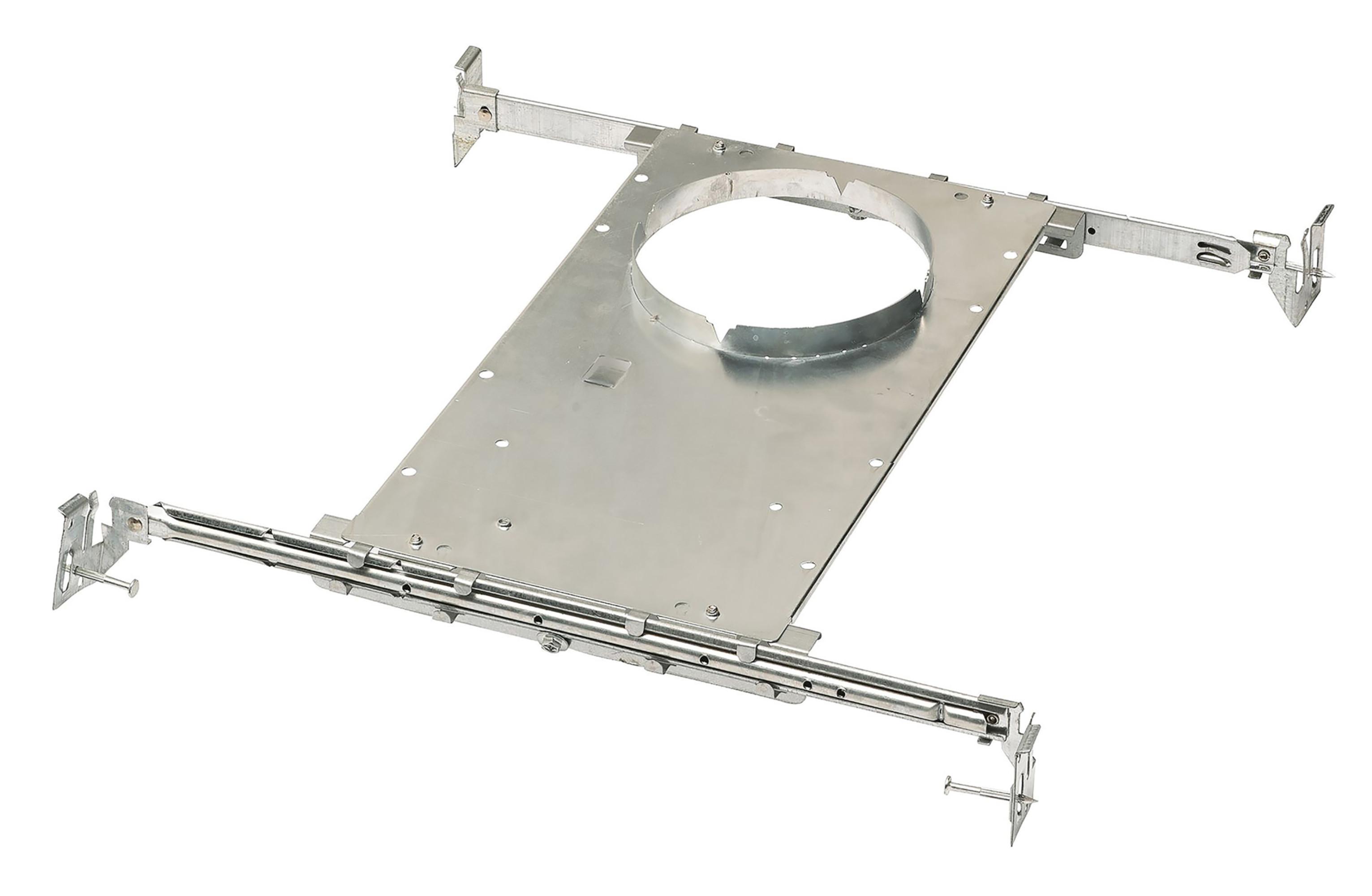 Elegant Tuck 17.5" Modern LED Recessed Mounting Bracket in Unfinished Steel