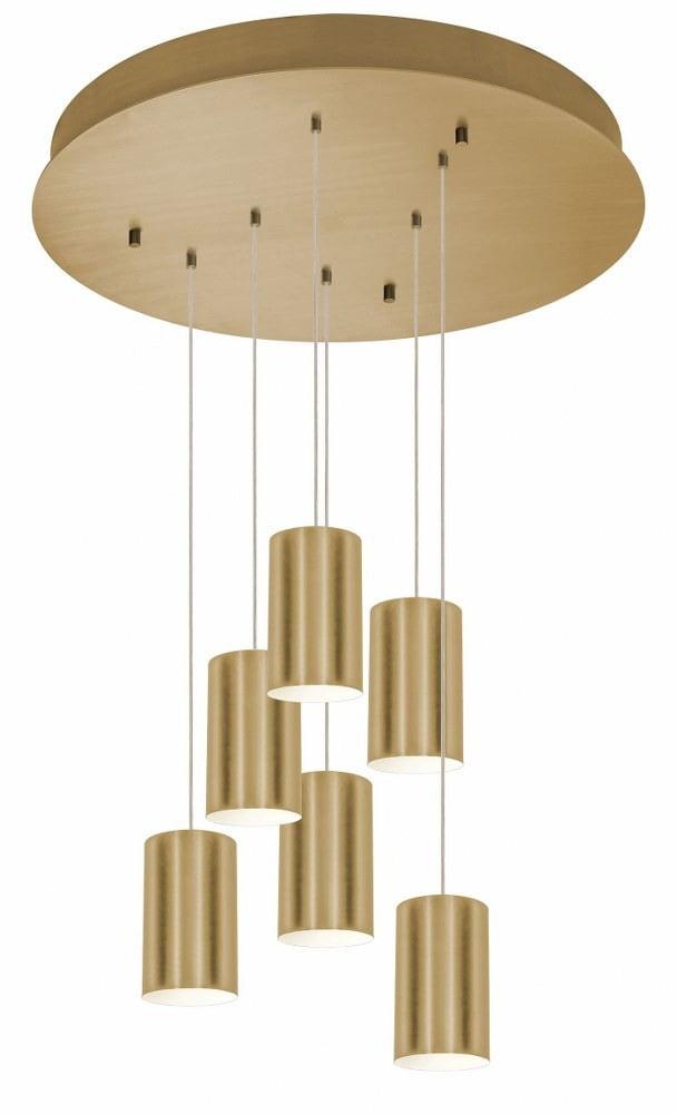 Tyke 24" Satin Brass Glass Indoor/Outdoor Pendant Light