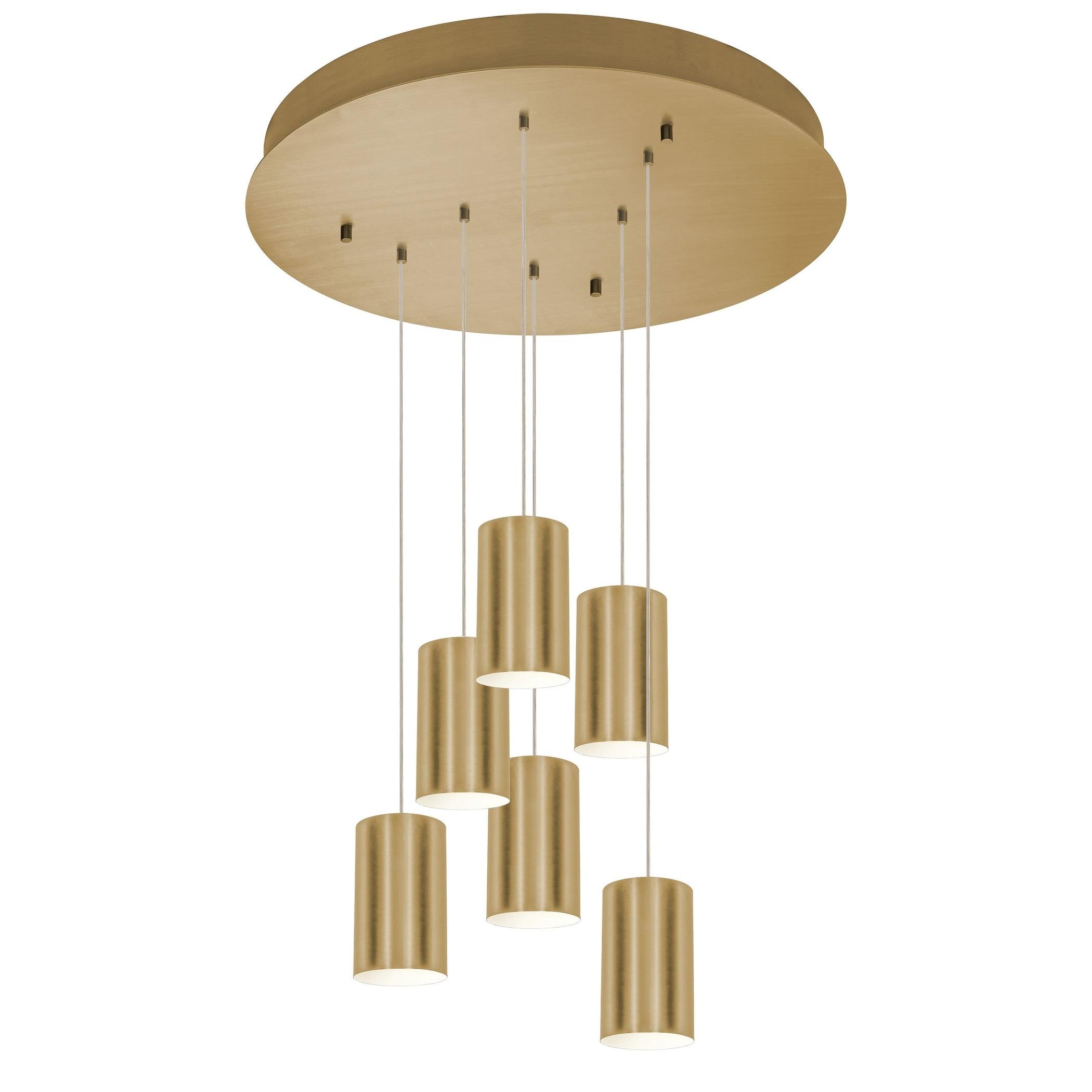 Tyke 24" Satin Brass Glass Indoor/Outdoor Pendant Light