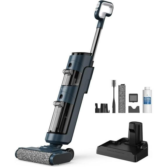 AIRTHEREAL Cordless Wet Dry Vacuum Cleaner, Close-to-Floor Brush and Powerful 12Kpa Suction, ????????-?????? Self-Cleaning, Smart Digital Display and Voice Assistant, for Hard Floors, VacTide V2