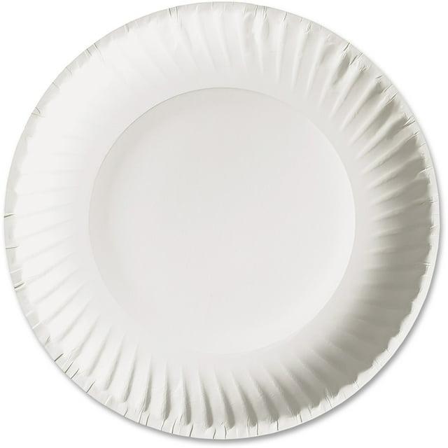 AJM Packaging Corporation White Paper Plates, 9" Diameter, 100 Count