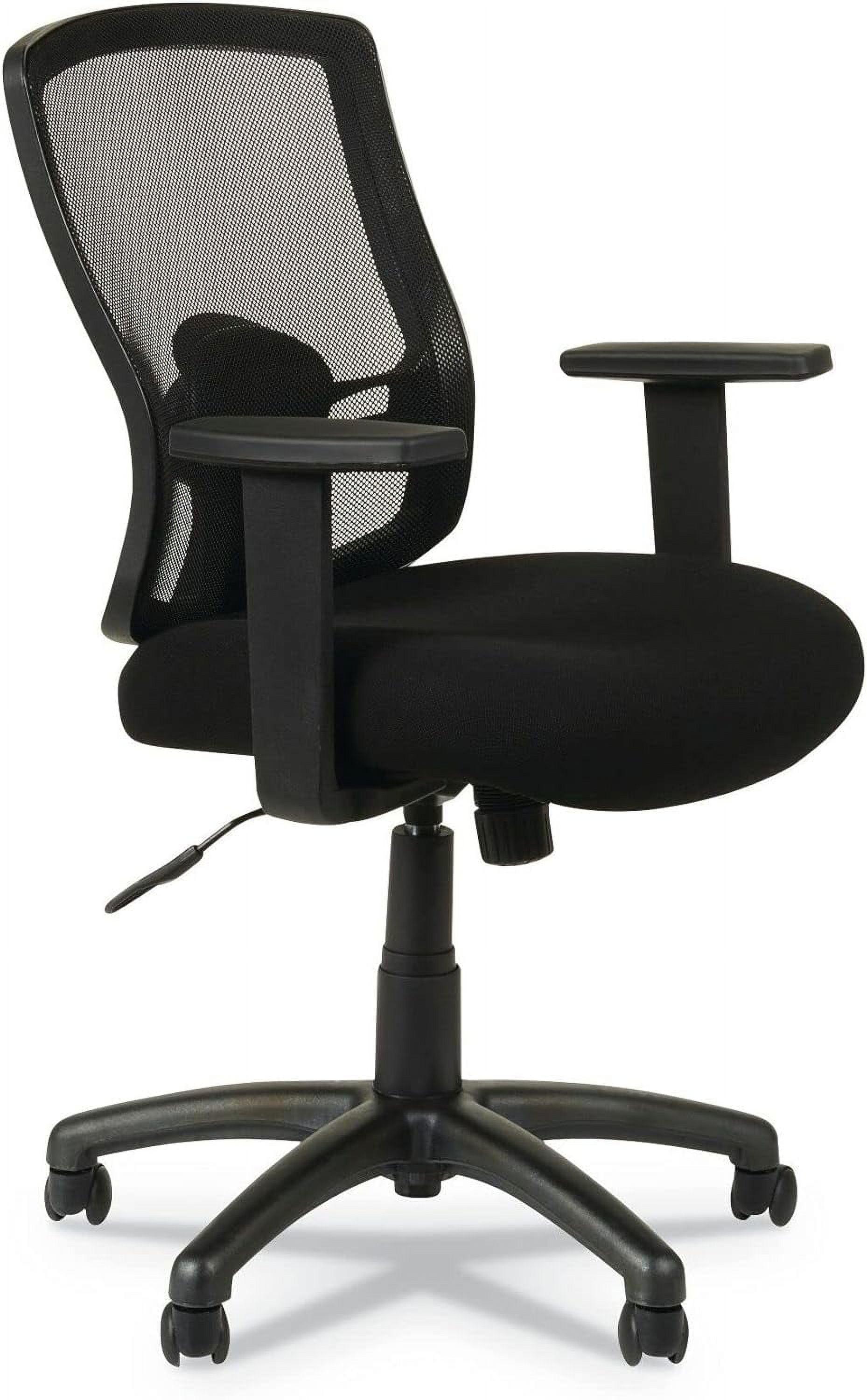 SinYYH ALEET42ME10B Series 18.03 in. to 21.96 in. Seat Height Mesh -Back Chair - Black