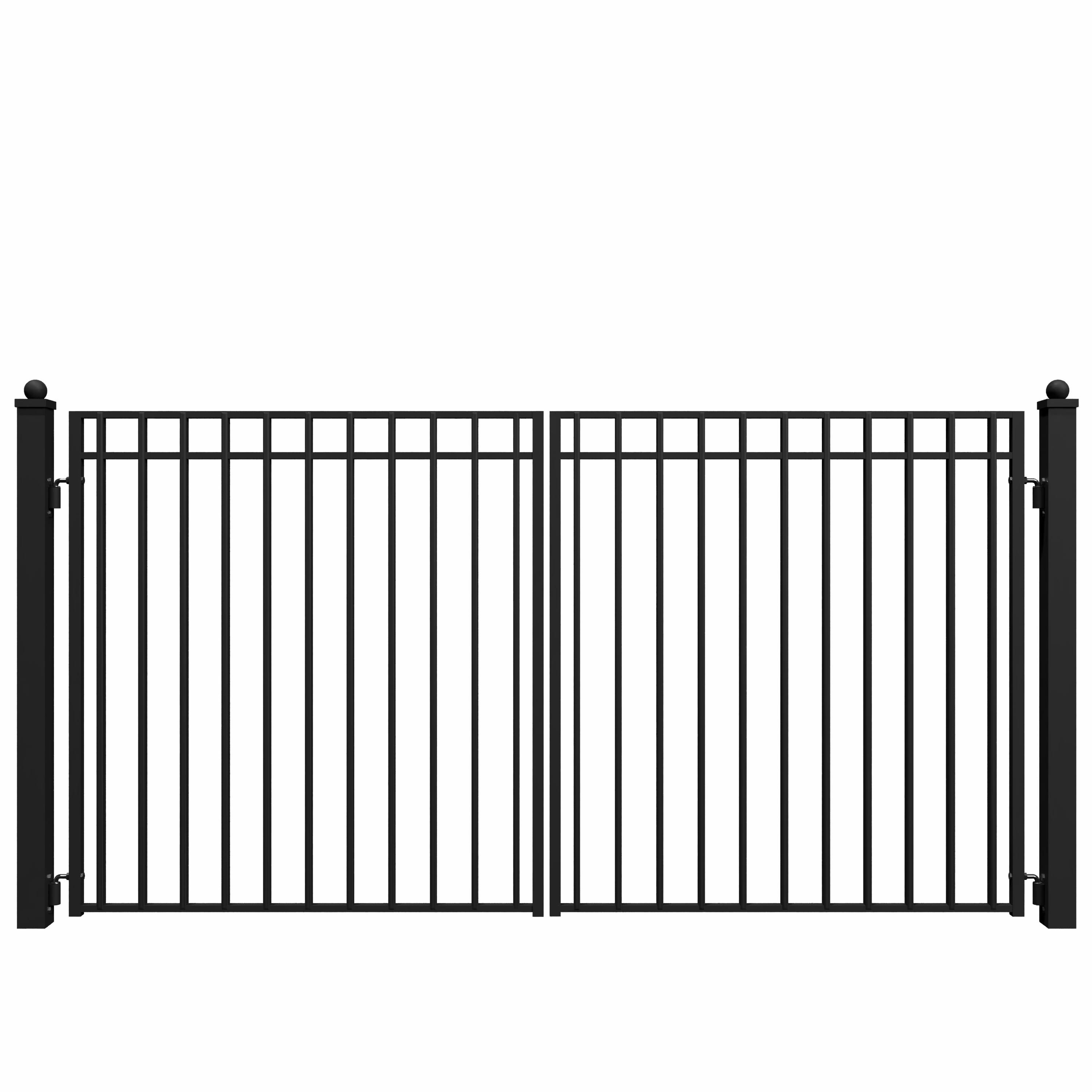 ALEKO DG12MADD Steel Dual Swing 12 x 6 feet Driveway Gate Madrid Style