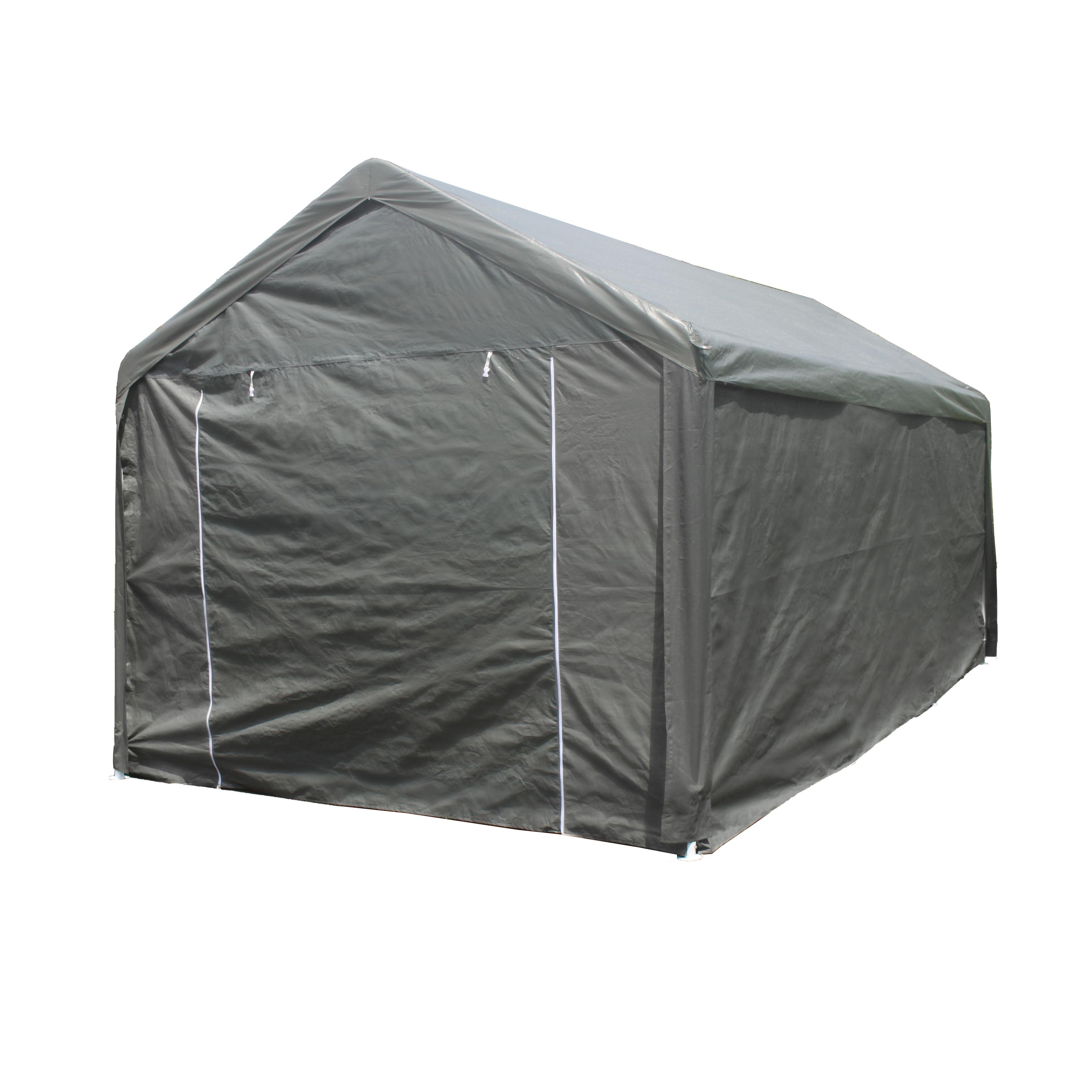 Gray 10' x 20' Heavy Duty Outdoor Carport Tent