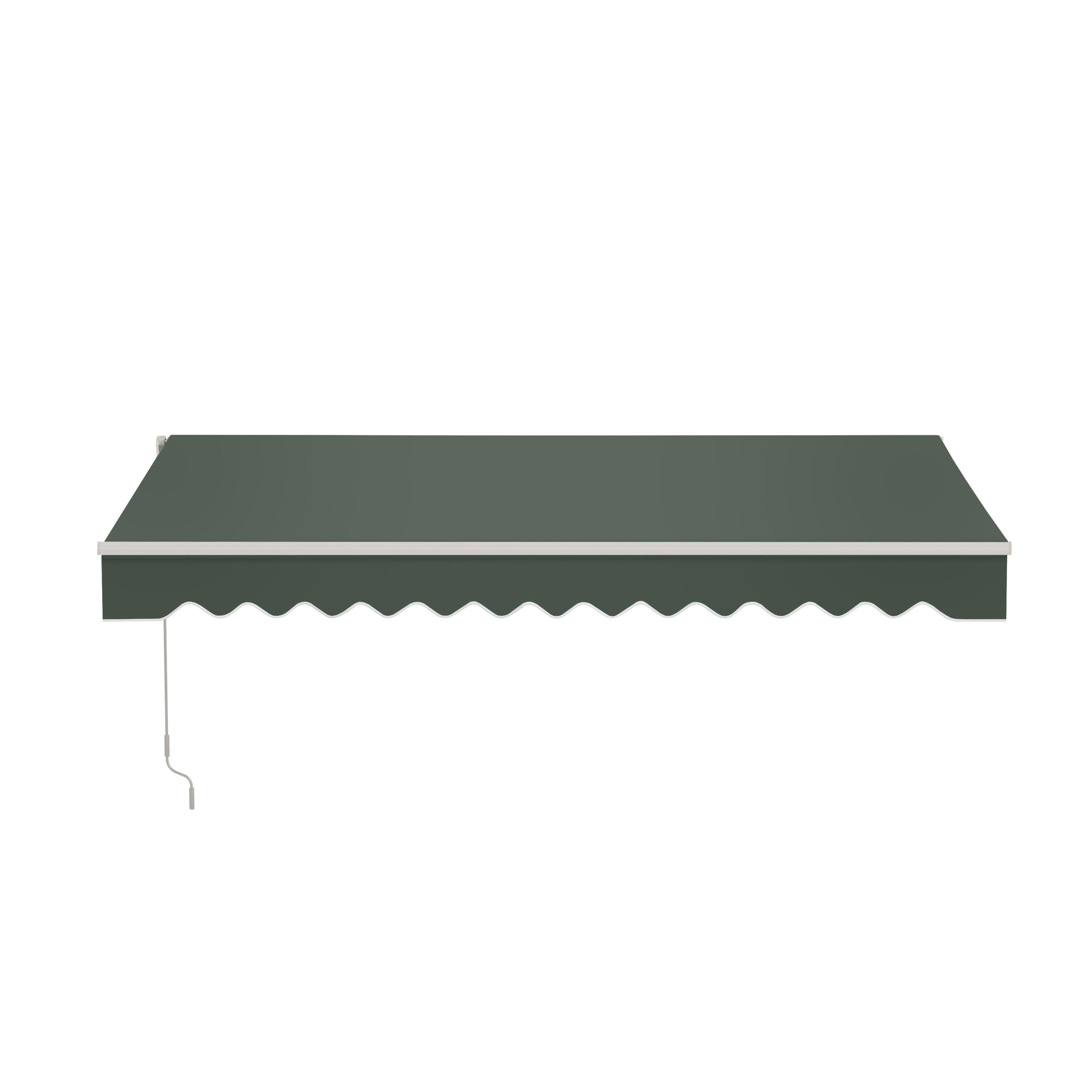 Retractable Patio Awning - White Frame