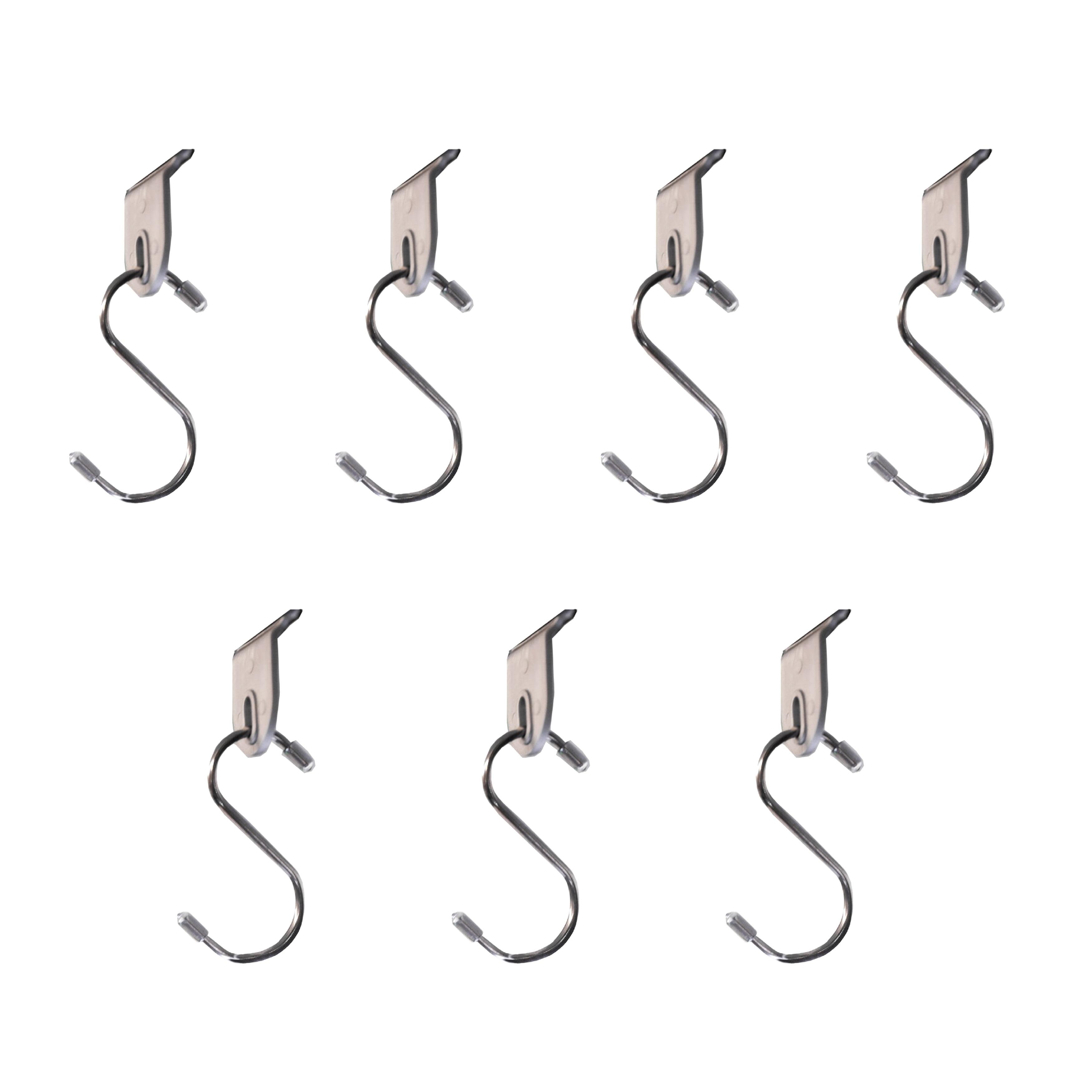 Stainless Steel S-Shaped Hanging Hooks with Plastic Pins