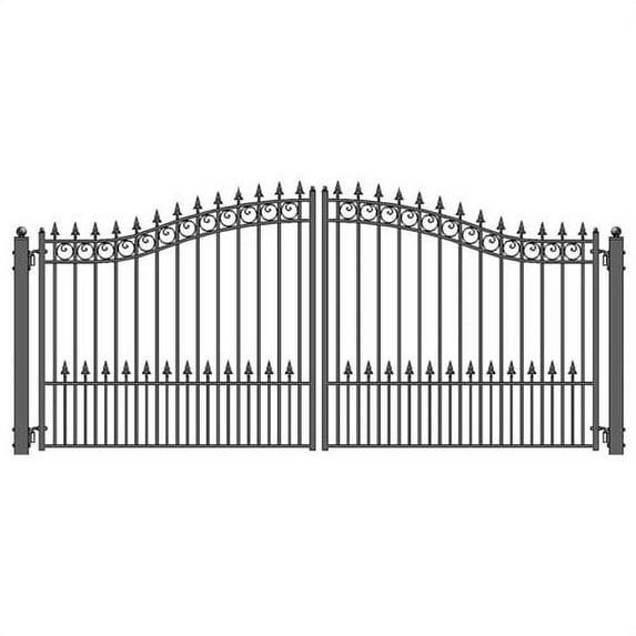 ALEKO Steel Dual Swing Driveway Gate - PRAGUE Style