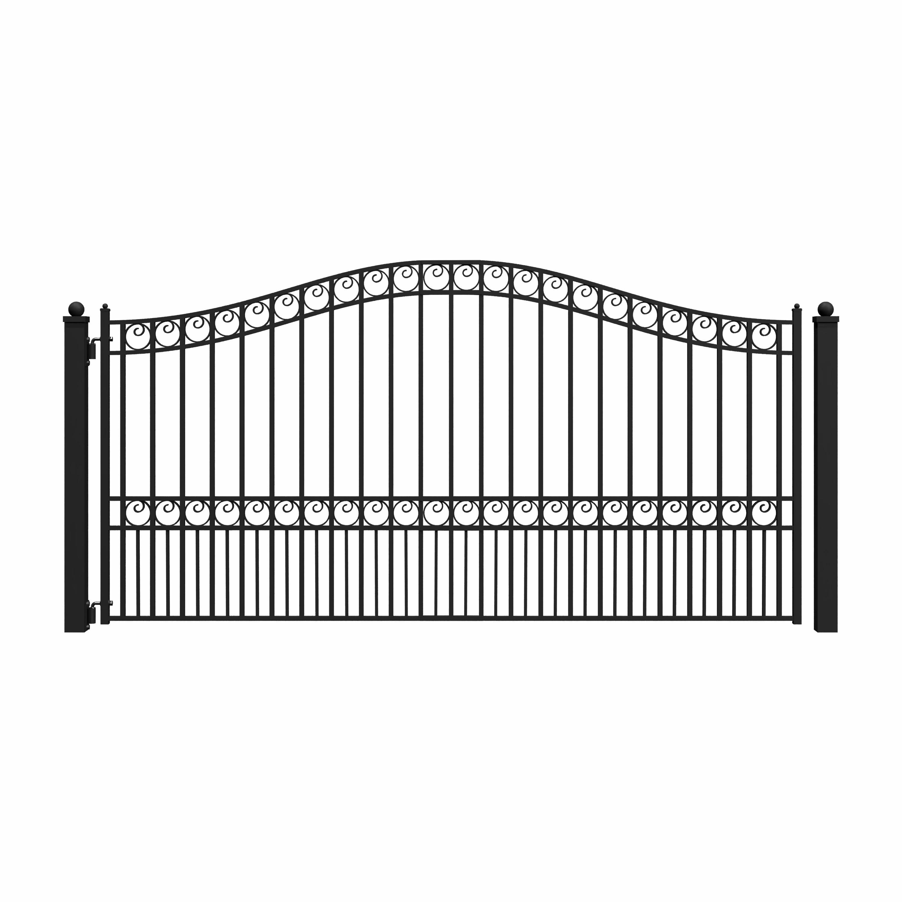 ALEKO Steel Single Swing Driveway Gate - PARIS Style | Wayfair
