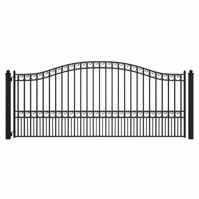 ALEKO Steel Single Swing Driveway Gate - PARIS Style