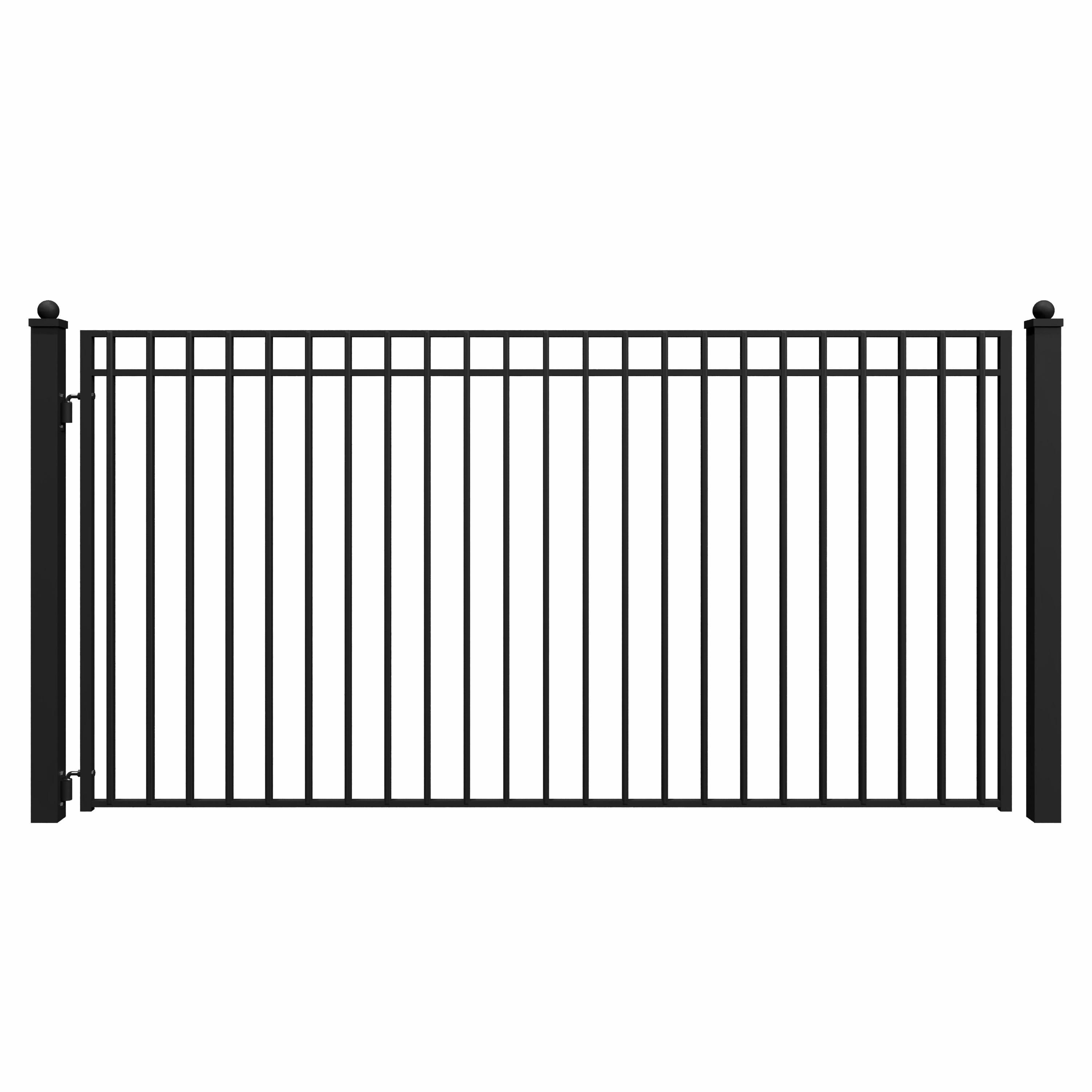 ALEKO Steel Single Swing Driveway Gate - MADRID Style