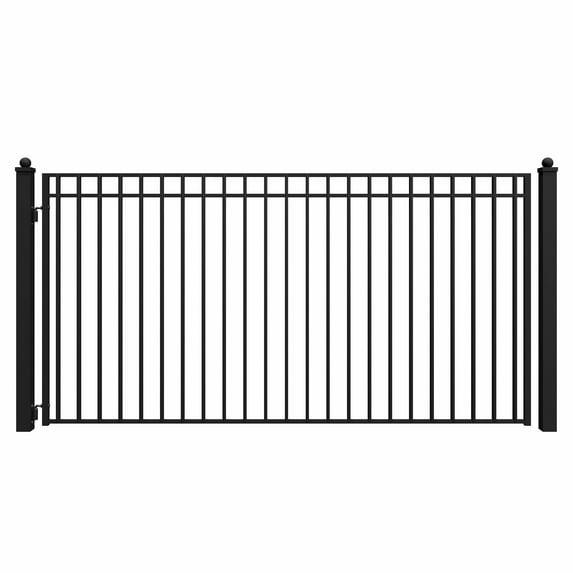 ALEKO Steel Single Swing Driveway Gate - MADRID Style