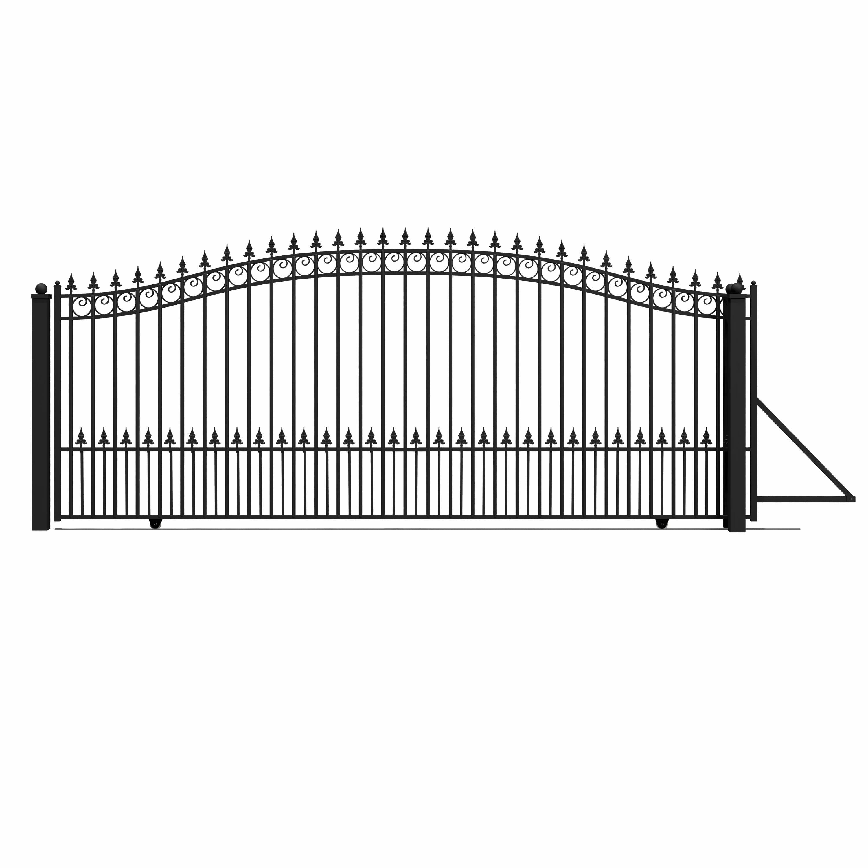 ALEKO Prague Black Metal Gate