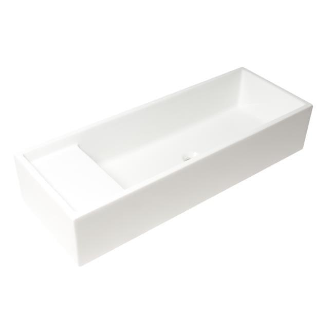 Alfi Brand 14.6'' Fireclay Rectangular Bathroom Sink