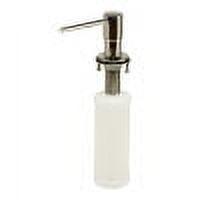 Polished Stainless Steel Modern Round Soap Dispenser