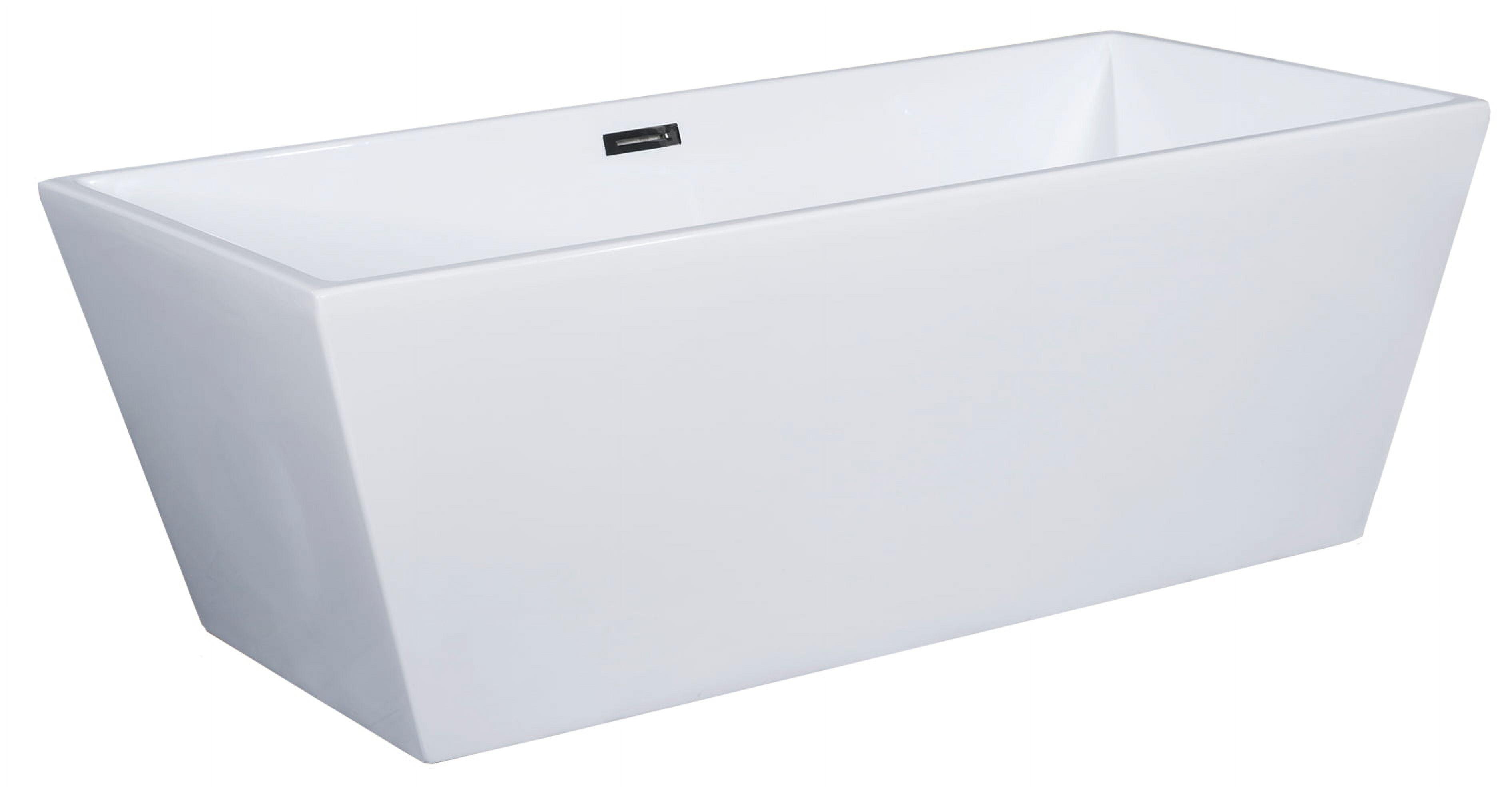 59.06'' x 29.53'' Freestanding Soaking Acrylic Bathtub