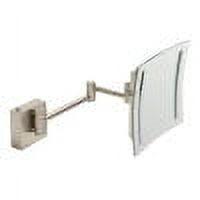 Brushed Nickel LED Wall Mounted Magnifying Mirror