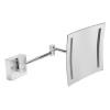 Wall Mount Square Frameless Lighted Magnifying Makeup/Shaving Mirror