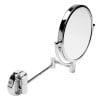 Wall Mounted 10'' Polished Chrome Round Magnifying Cosmetic Mirror