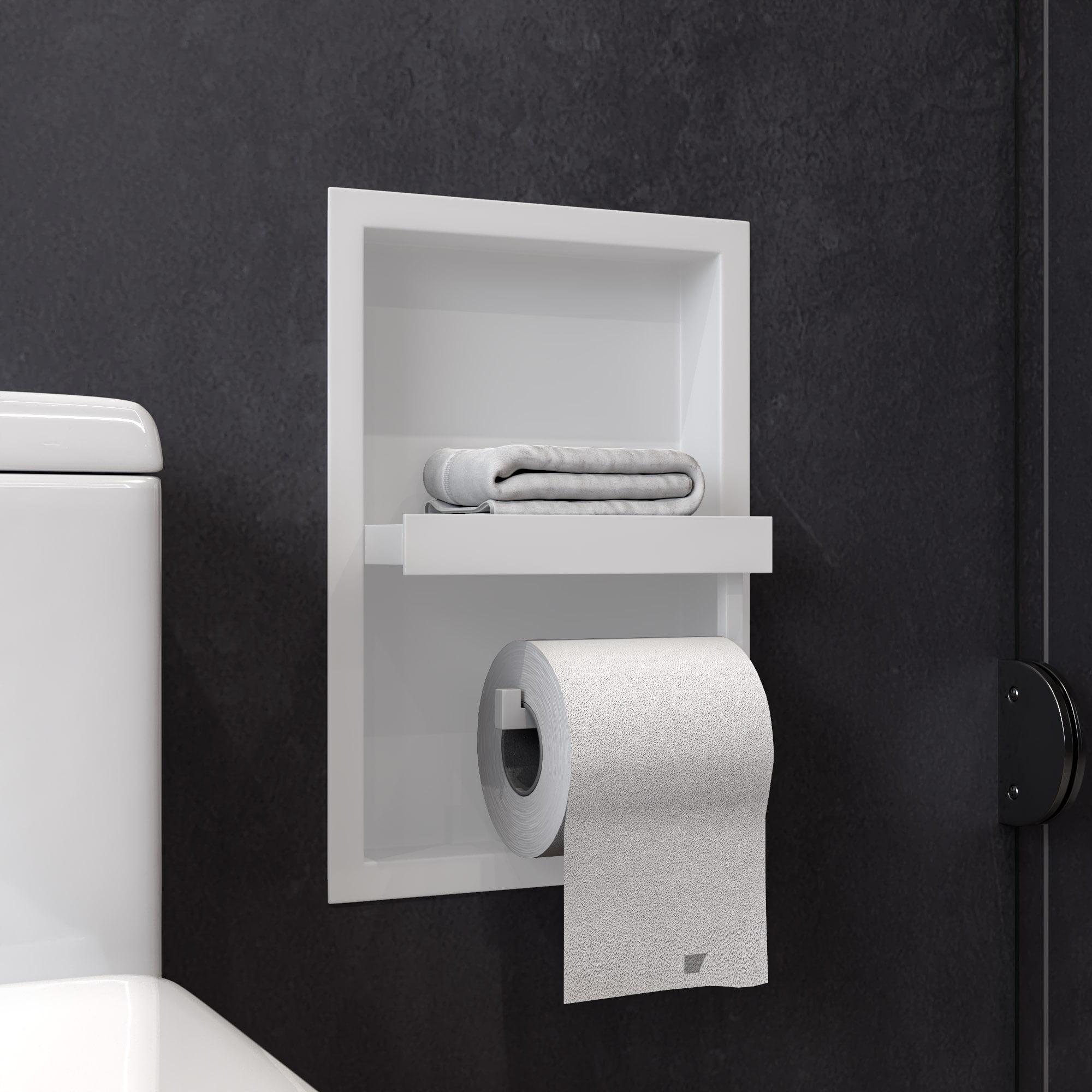 PVD Stainless Steel Recessed Toilet Paper Holder / Bathroom Niche