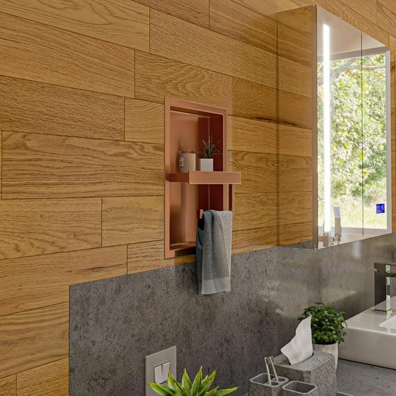 PVD Stainless Steel Recessed Toilet Paper Holder / Bathroom Niche