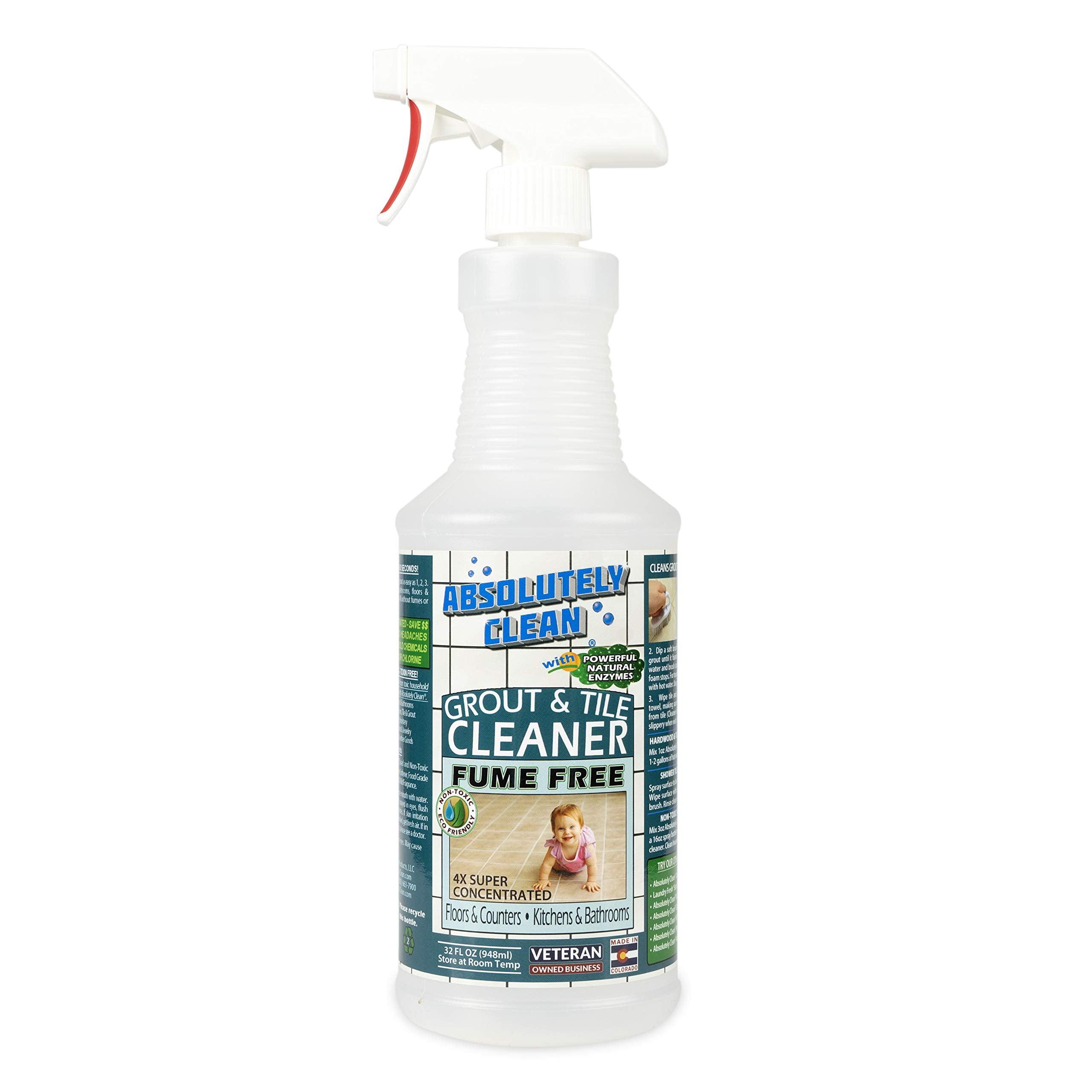 AMAZING GROUT CLEANER: Best Grout Cleaner For Tile and Grout Cleaning, Natural Enzymes Clean Even the Dirtiest Grout, Best Grout Cleaner for Ceramic, Marble & Stone - USA Made
