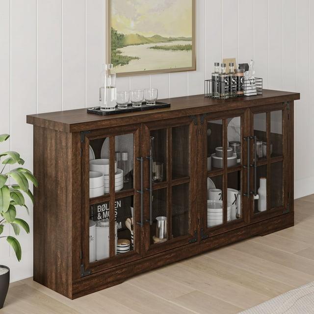 Lark Manor™ Pfarr 63" Wide Sideboard with glass doors