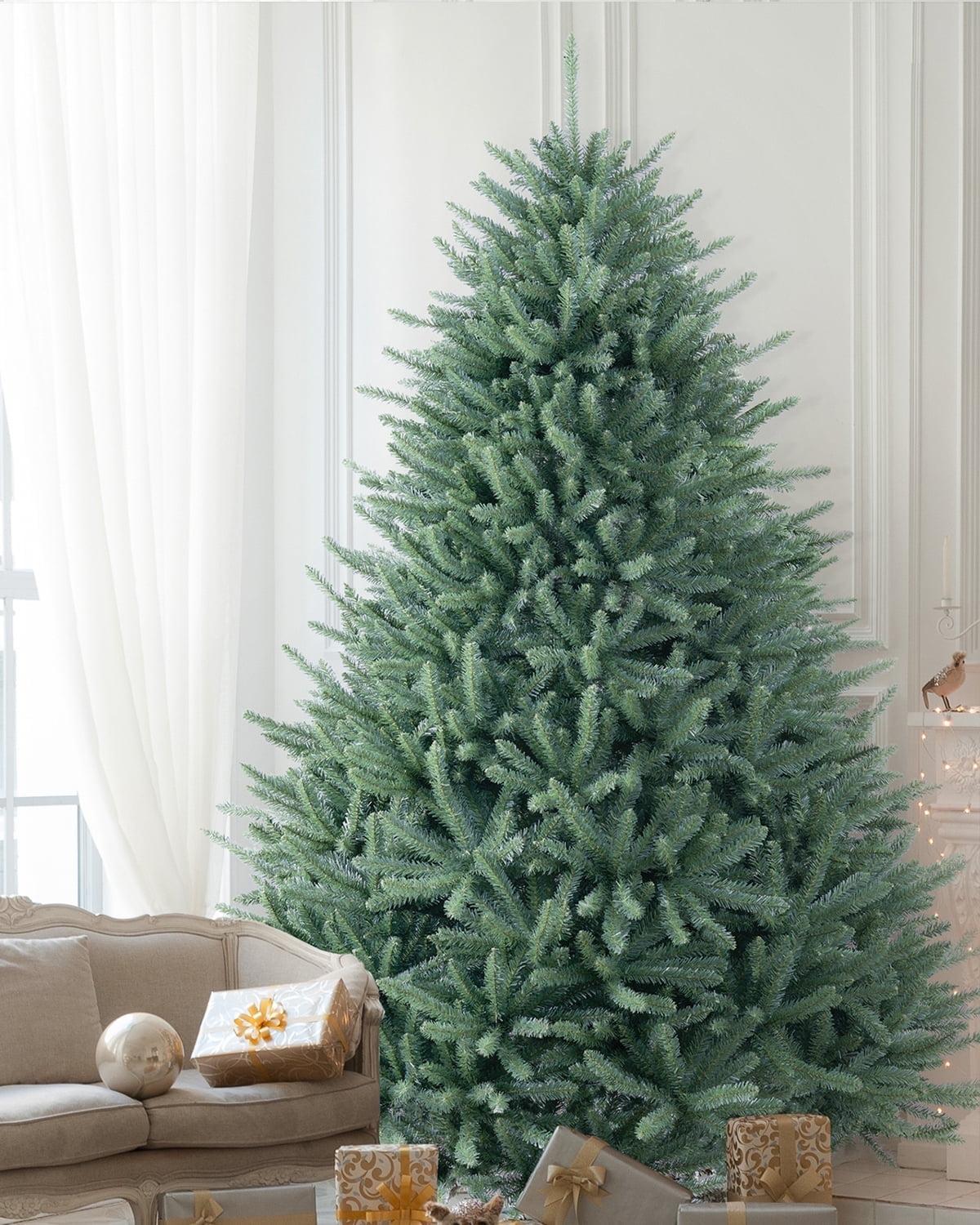 7ft Blue Spruce Unlit PVC Christmas Tree with Metal Stand