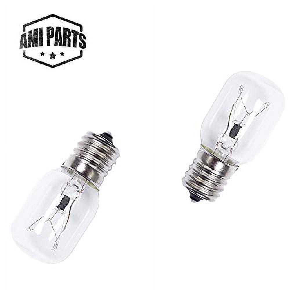AMI PARTS 8206232A Bulb 40w 125v Microwave Oven Light Replacement Part for Whirlpool Kenmore Maytag Microwave (2pc)