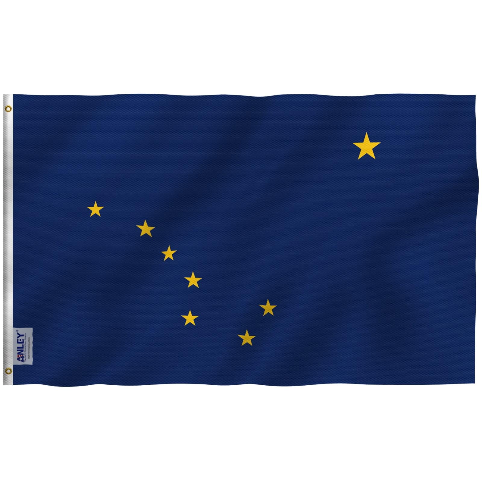 ANLEY 3x5 Feet Alaska State Polyester Flag - Alaska AK State Flags