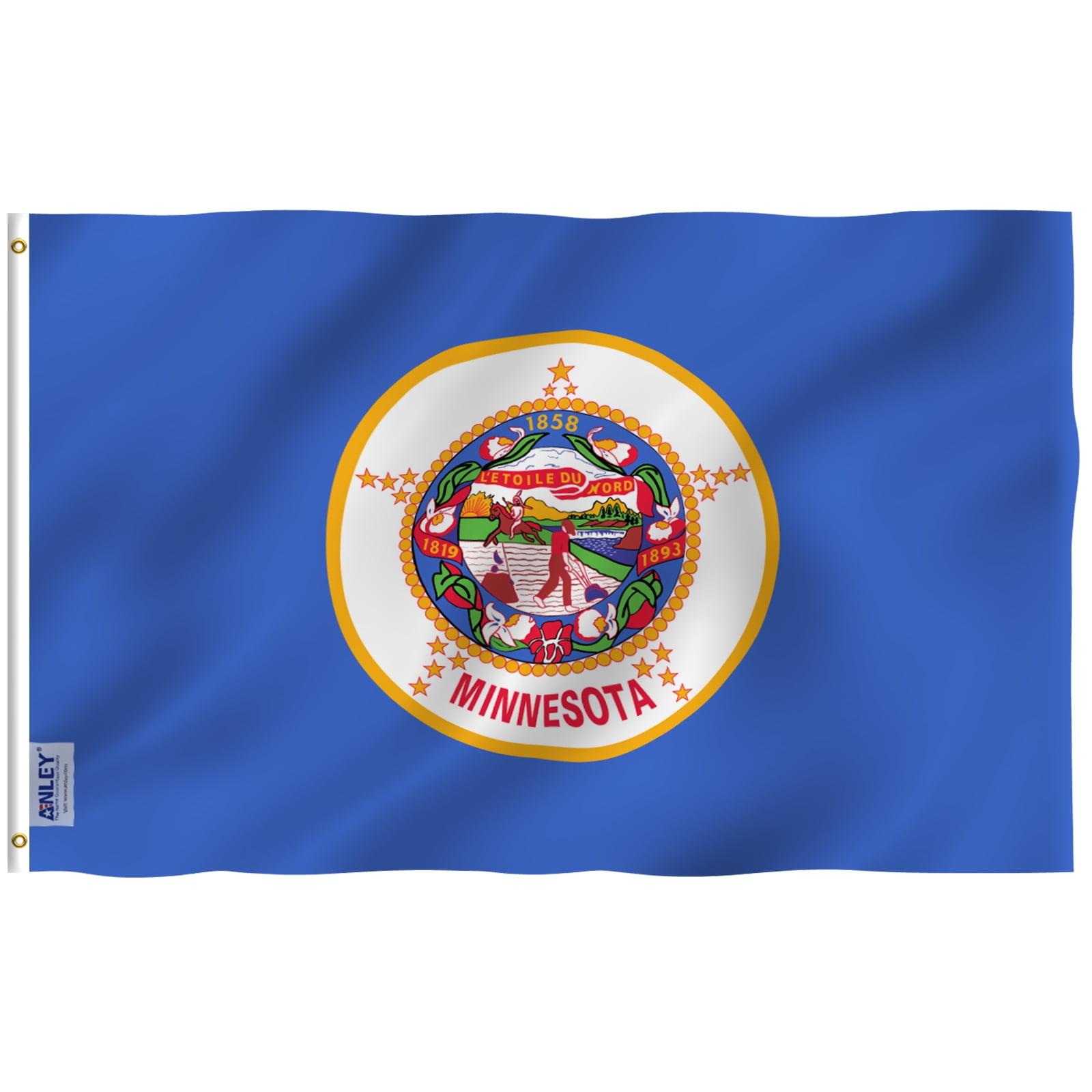 Minnesota State Flag 3x5 Foot Polyester with Brass Grommets