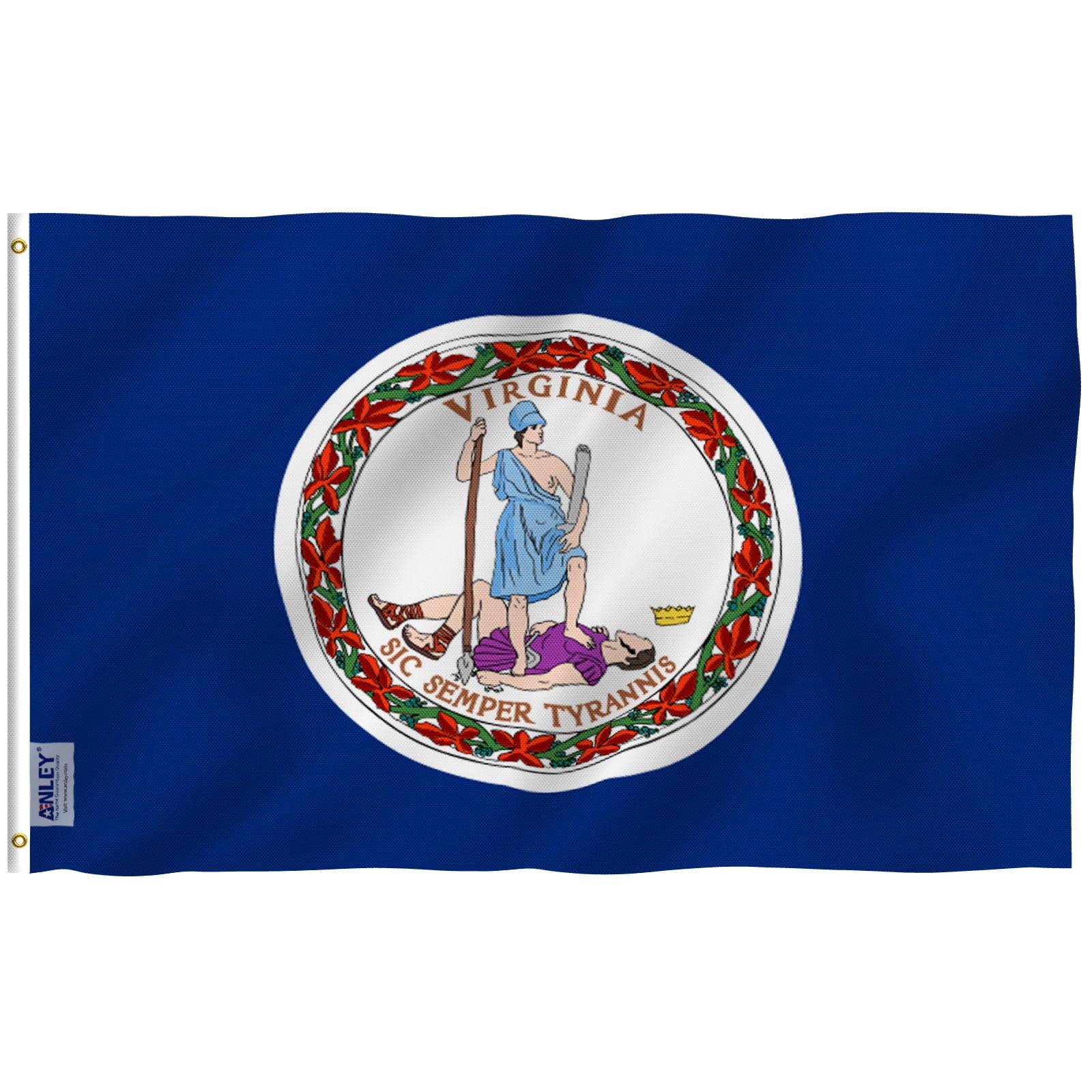 ANLEY Fly Breeze 3x5 Foot Virginia State Polyester Flag - Virginia VA State Flags