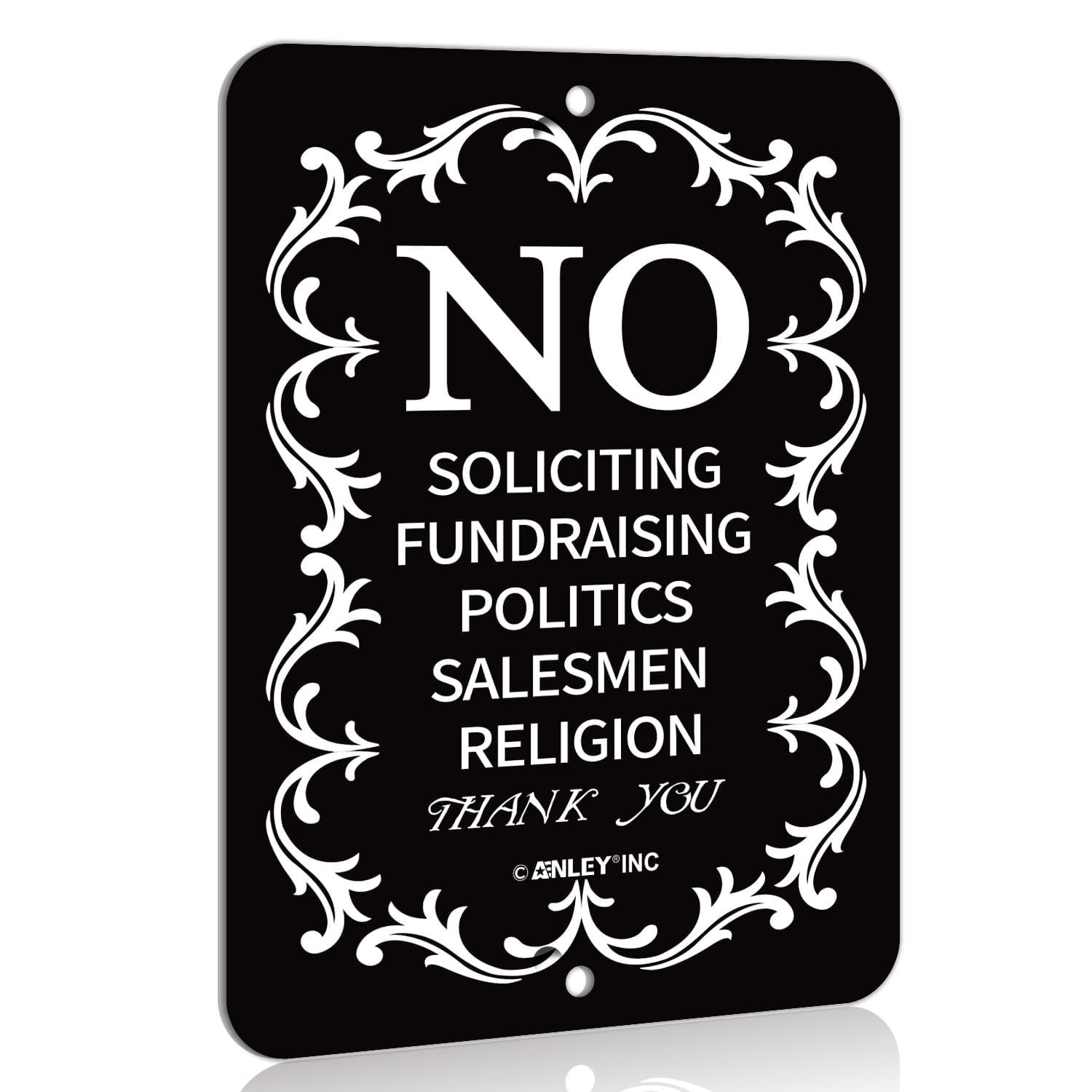 Inbox Zero No Soliciting for Home and Business, do Not Ring the Bell Sign