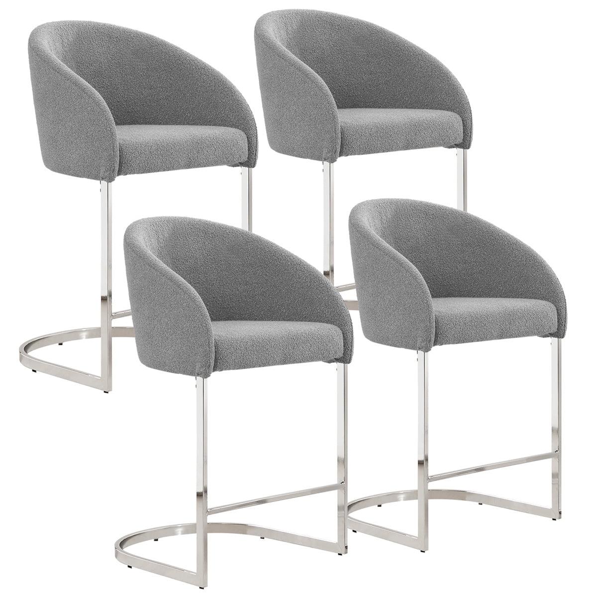 Brayden Studio® Chylee 26'' Boucle Upholstered Counter Stool