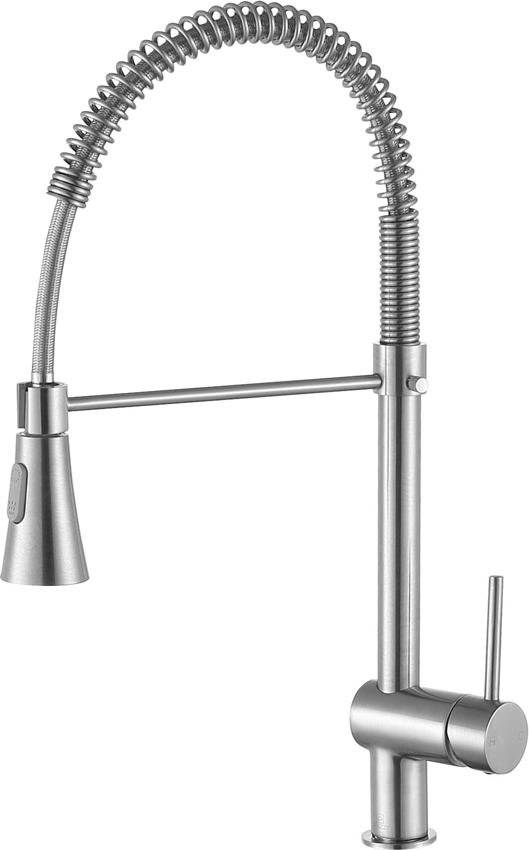 Brushed Nickel Single Handle Pull Down Kitchen Faucet