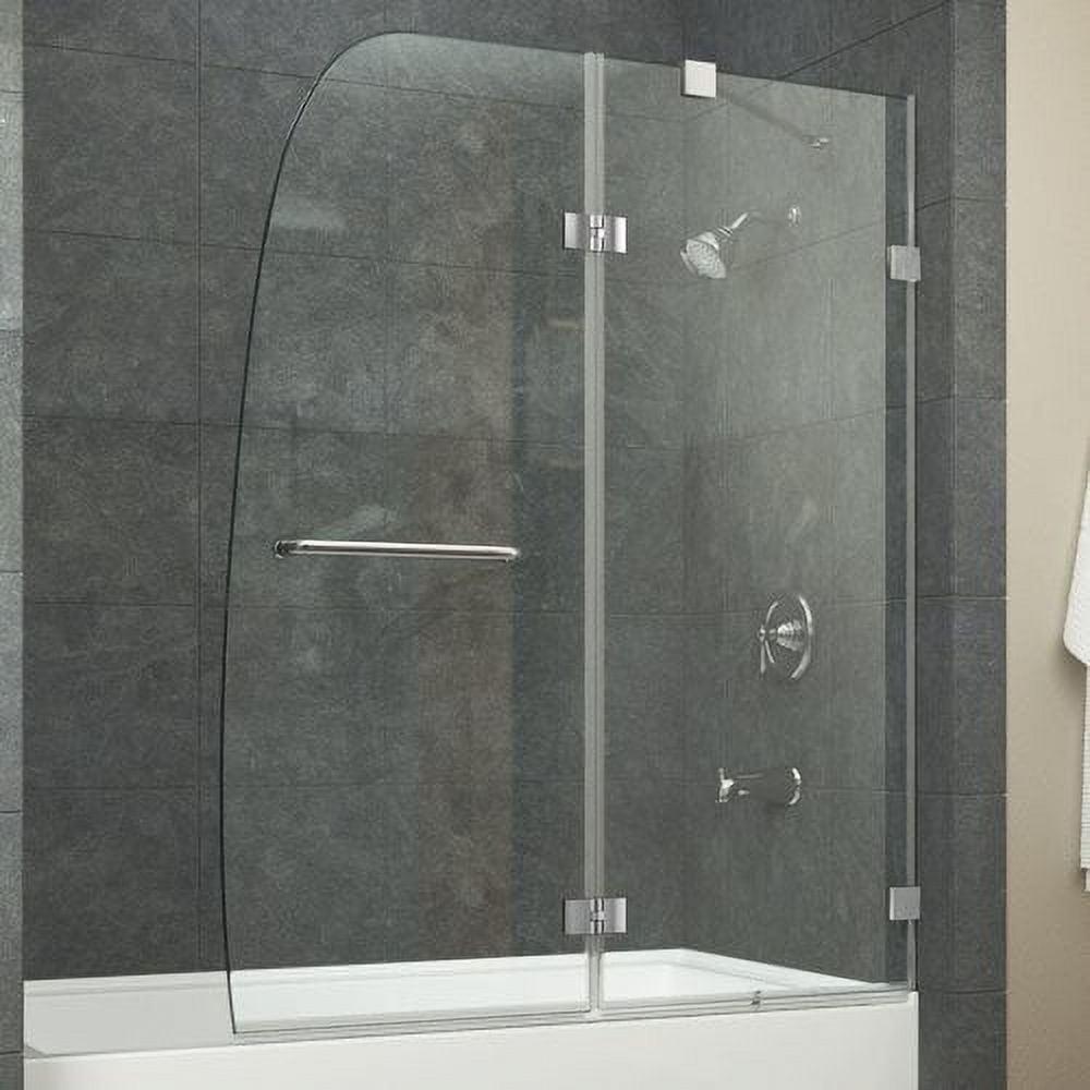 Grand Series 31.5" x 56" Frameless Hinged Tub Door in Polished Chrome