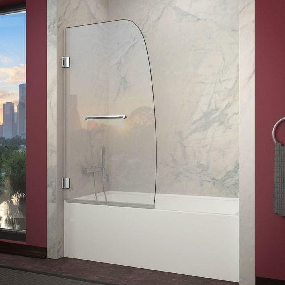 Herald Series 58" H Hinged Frameless Tub Door