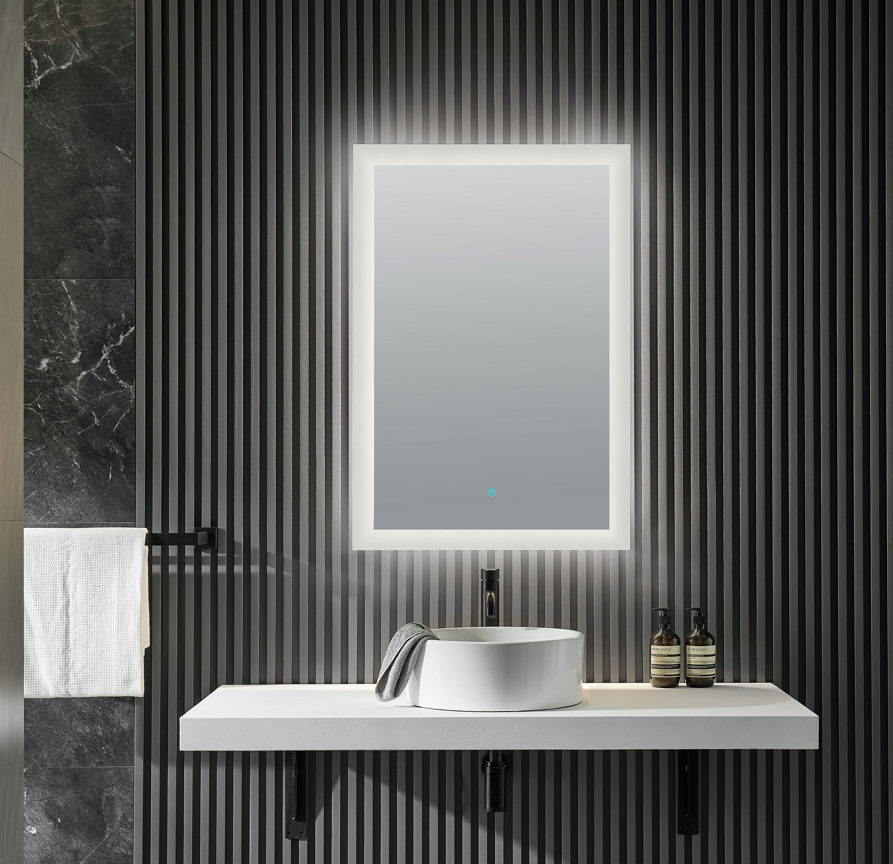 Elegant 36x24 Frameless LED Bathroom Vanity Mirror