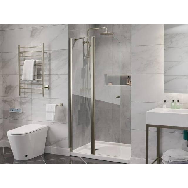 ANZZI Anzzi 33.3” W x 72” H Frameless Shower Door SD-AZ14-01BN