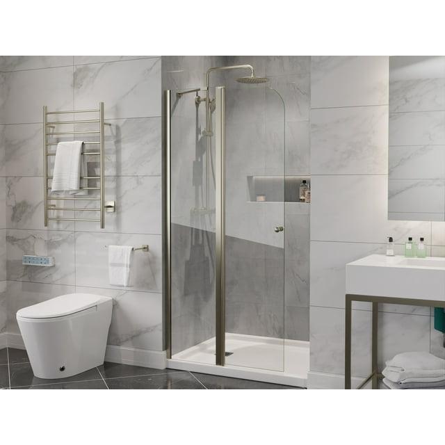 ANZZI Anzzi 33.3” W x 72” H Frameless Shower Door SD-AZ14-01BN