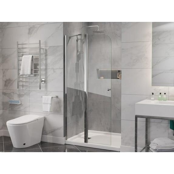 Anzzi 33.3” W x 72” H Frameless Shower Door