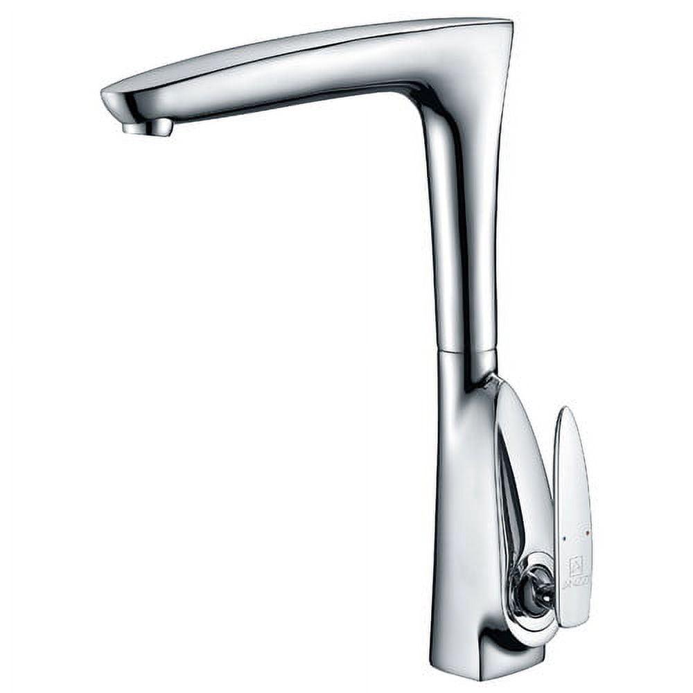 ANZZI Timbre Series Single Handle Kitchen Faucet in Finish Polished Chrome