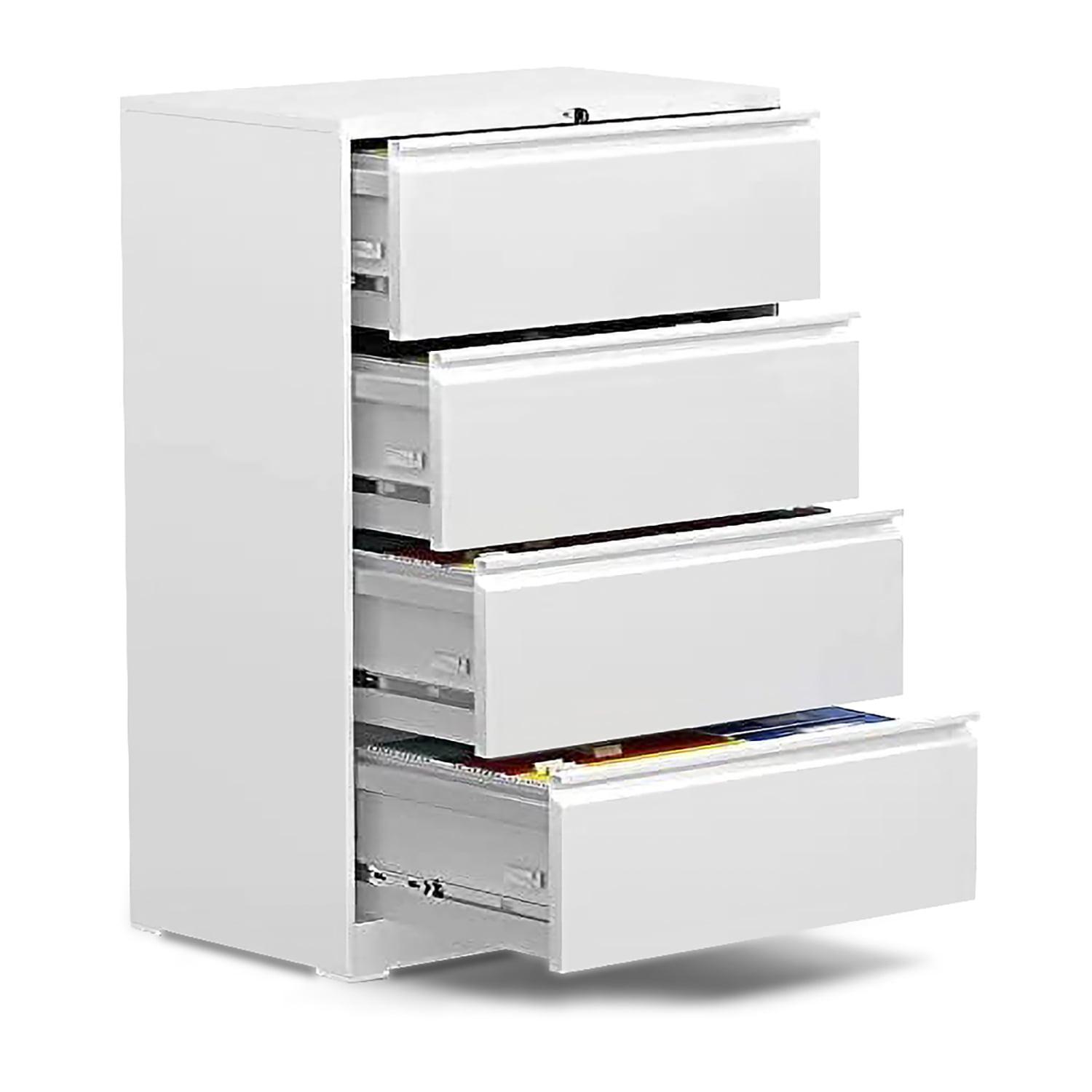 AOBABO 4 Drawer Vertical Metal File Cabinet with Lock for Home and Office