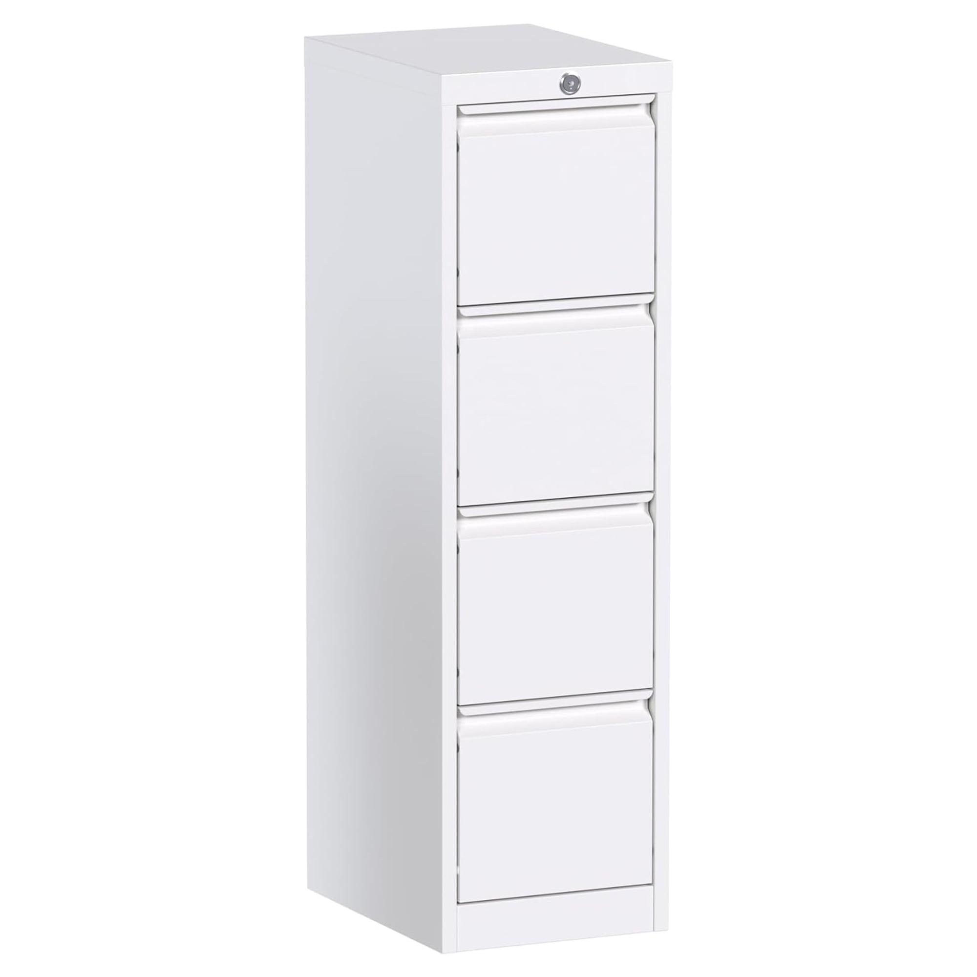 AOBABO 4 Drawer Vertical Metal File Cabinet with Lock for Home and Office