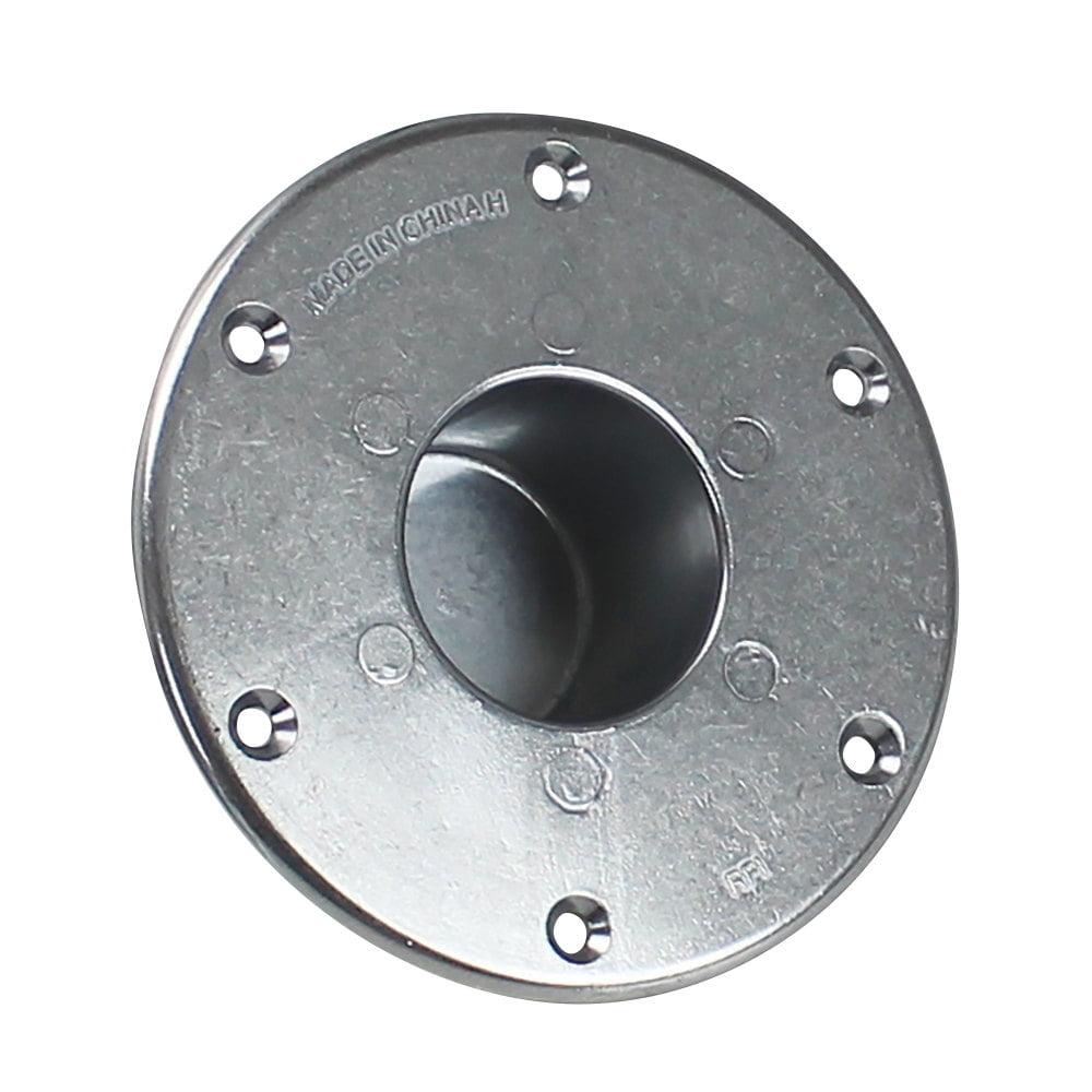 AP Products 013-1112 Chrome Round Recessed Mount Table Base