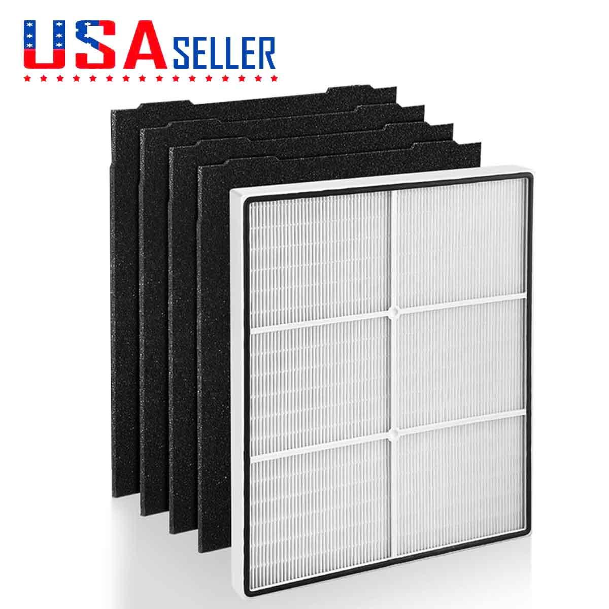 AP450 AP510 replacement Filter for Whirlpool 1183054K AP51030K AP51030KB AP45030K WP500 WP1000 Air Purifier for KENMORE 83375 83376 83202 1 True HEPA Filter+4 Carbon Filters