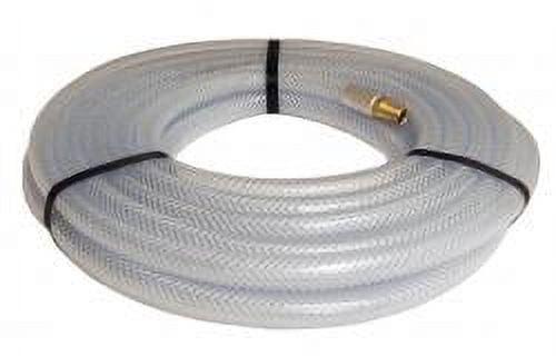 Durable Clear Synthetic Rubber 3/8" x 35' Chemical Hose