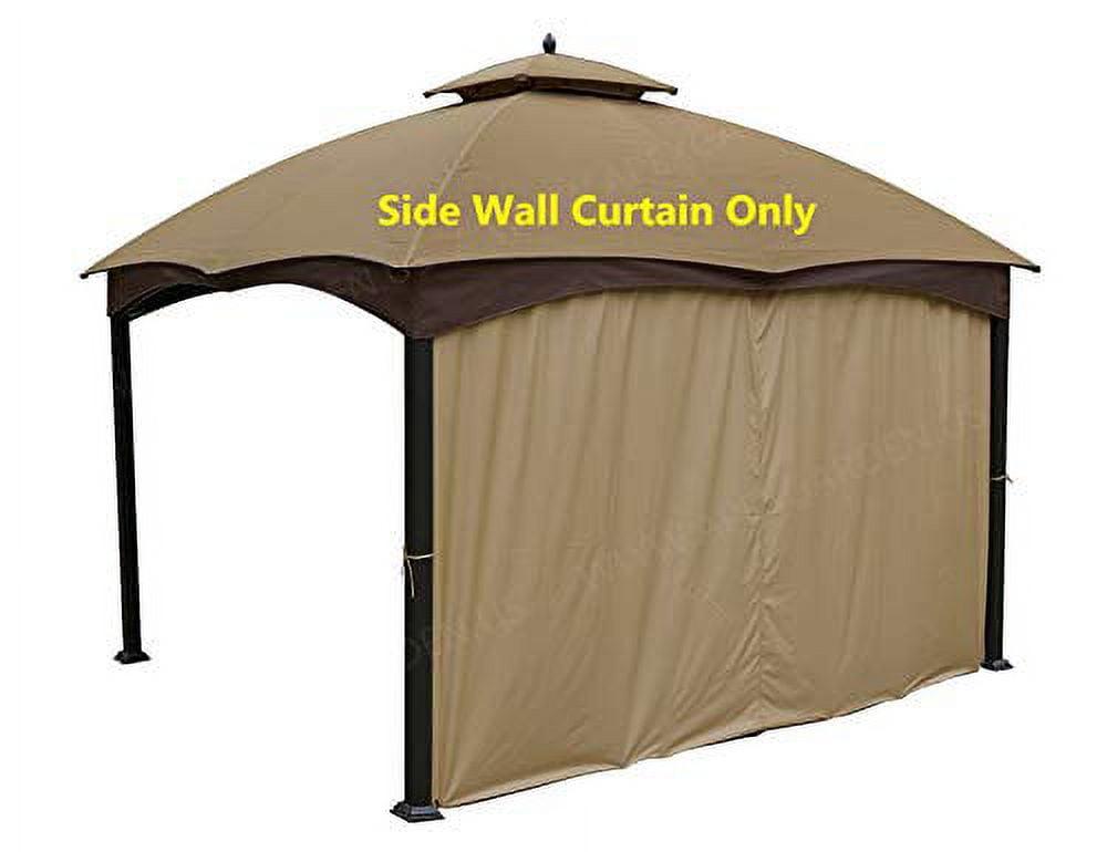 Brown Polyester 12 ft Gazebo Privacy Curtain Panel