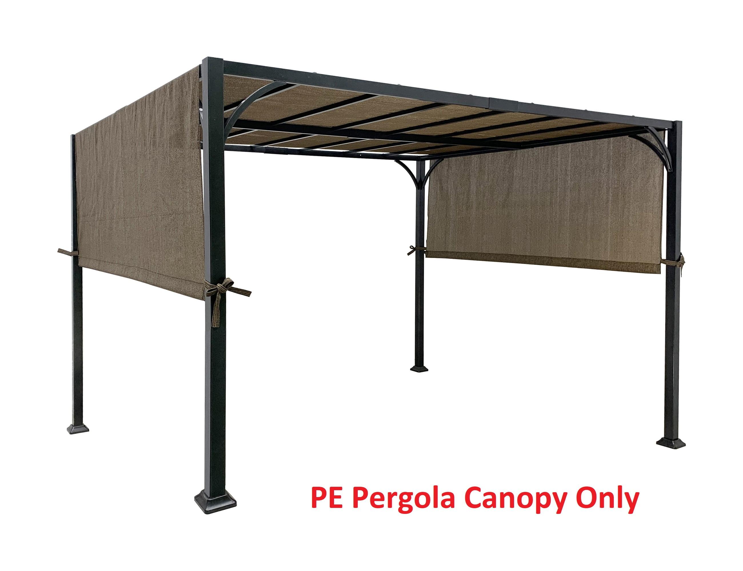 Brown Polyethylene Pergola Canopy Top for 8' x 10' Pergola