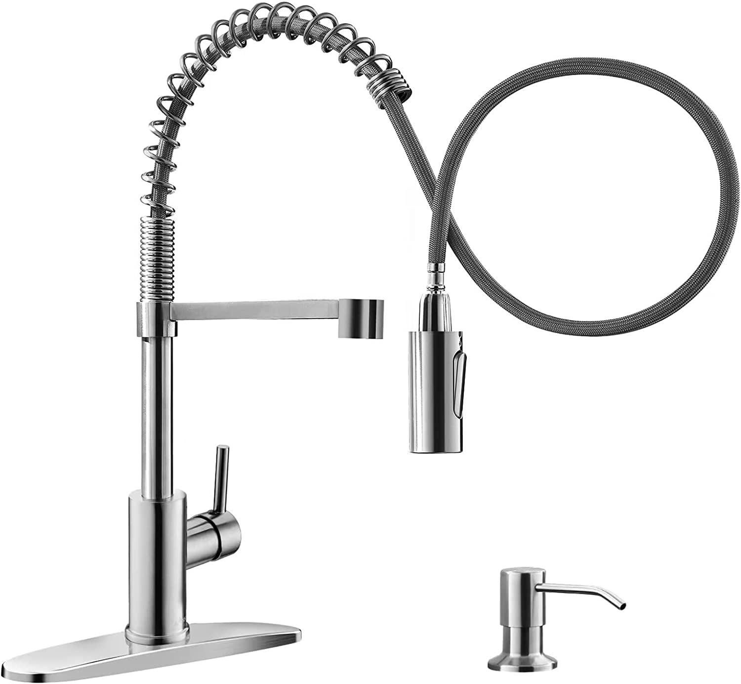 APPASO Pull Down Kitchen Faucet with Soap Dispenser