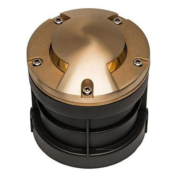 AQ Lighting 5" Metal & Composite Well Light with Bi-Directional Cover in Brass